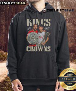 Limited Edition hoodie featuring Harry Kane and Son Heung-Min crowned as kings, perfect for football fans.