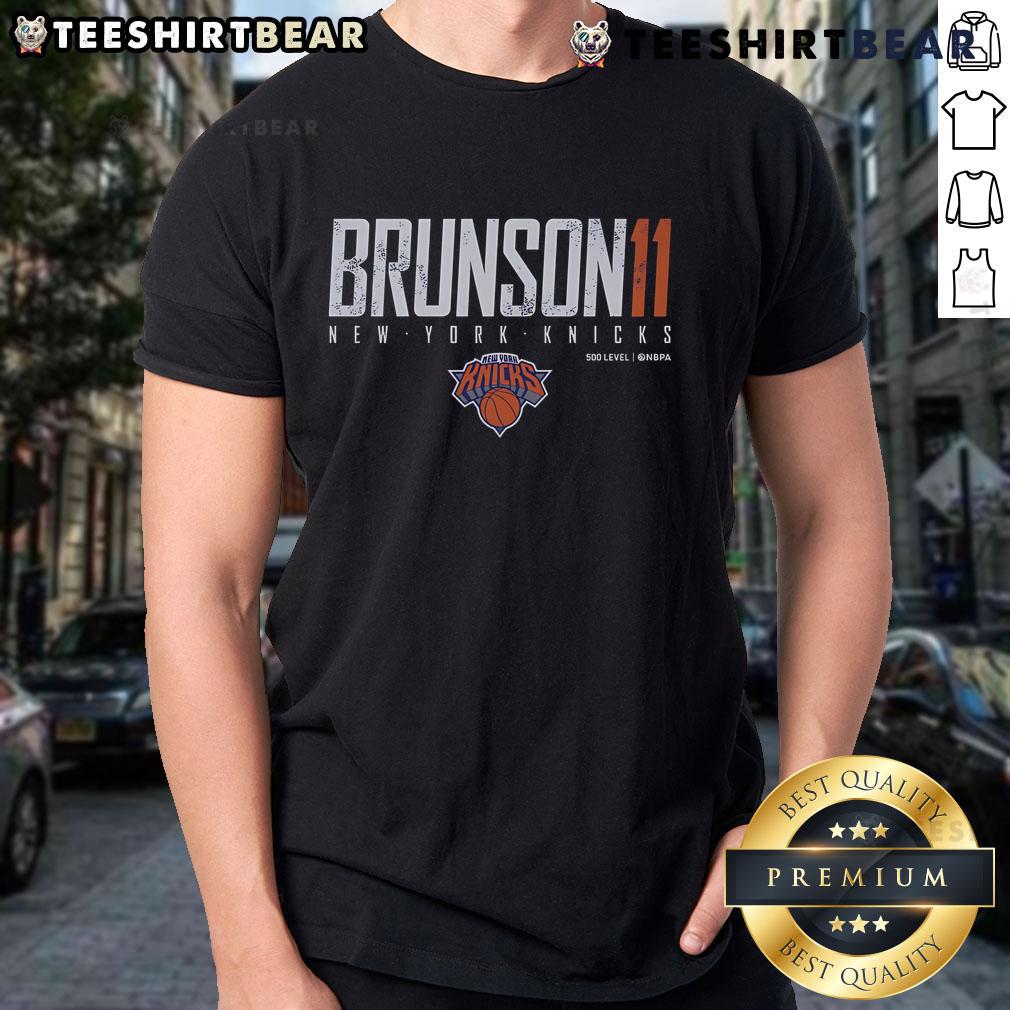 Top Jalen Brunson New York Knicks T-Shirt featuring vibrant team colors and graphic design, perfect for Knicks fans.