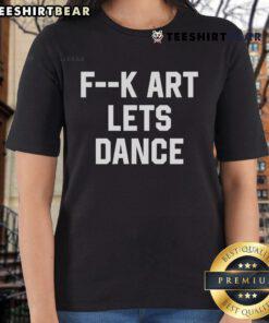 Alt Text: Top Jalen Williams Fine Art 'Let's Dance' Ladies Tee featuring vibrant design and stylish fit for women.