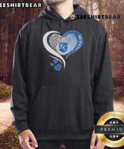 Top Kansas City Royals 'It's In My DNA' Heart Hoodie design featuring team colors and logo for passionate fans.
