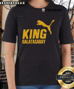 Top King Galatasaray Ladies Tee featuring vibrant team colors and logo, perfect for passionate fans and casual wear.