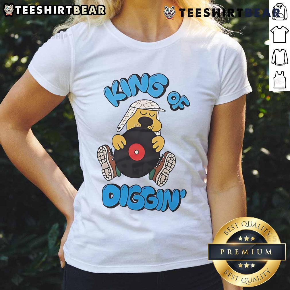 Top King of Diggin Ladies Tee featuring a stylish design perfect for digging enthusiasts and fashion lovers alike.