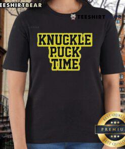 Top Knuckle Puck Time Ladies Tee featuring a stylish design perfect for hockey fans and casual wear.