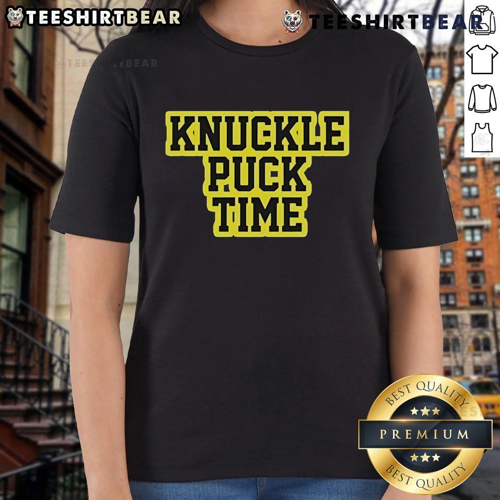 Top Knuckle Puck Time Ladies Tee featuring a stylish design perfect for hockey fans and casual wear.
