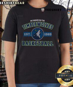 Top Majestic Threads Navy Minnesota Timberwolves Ladies Tee featuring a stylish design perfect for fans.