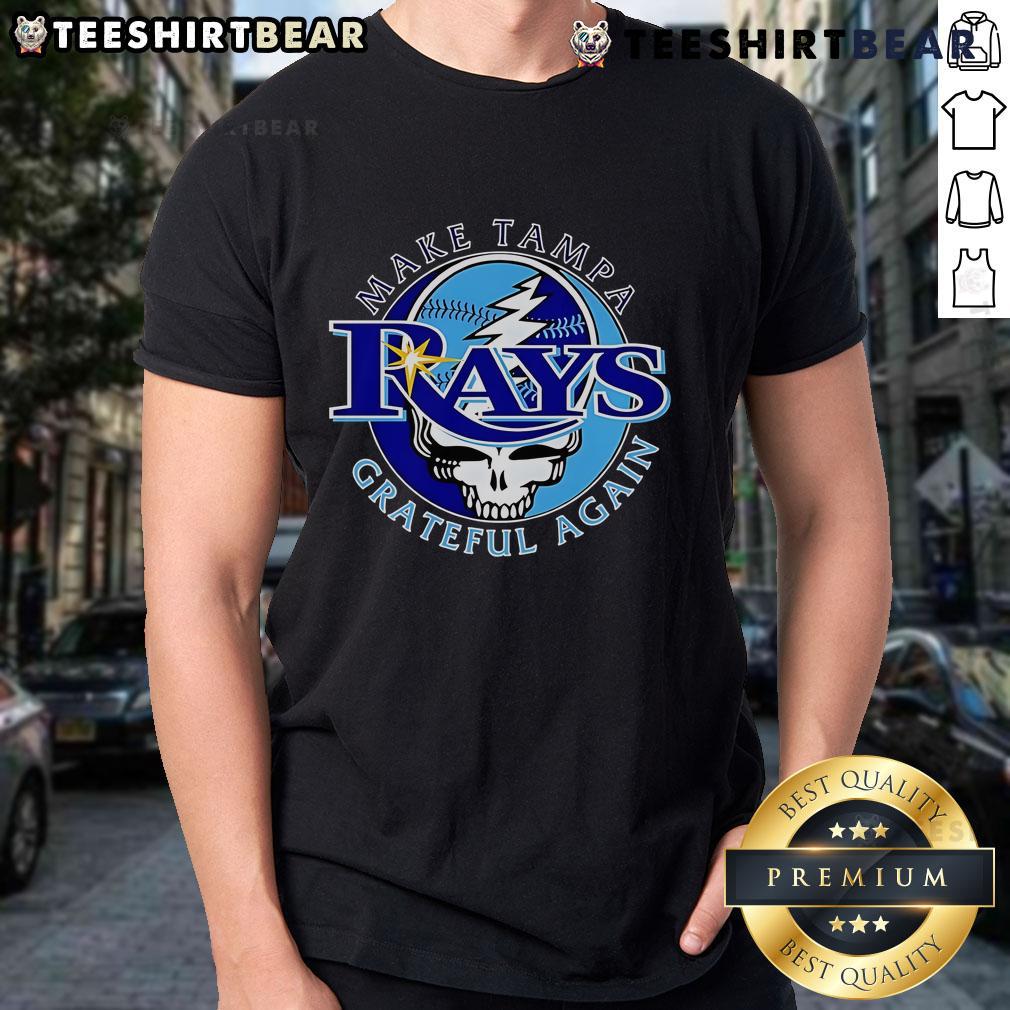 Top Make Tampa Bay Rays Grateful Again T-Shirt featuring bold graphics for dedicated fans of the MLB team.