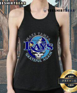 Stylish Top Make Tampa Bay Rays Grateful Again tank top featuring team colors and logo, perfect for game day wear.