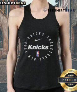 Top New York Knicks basketball logo tank top featuring vibrant team colors and stylish design for fans.