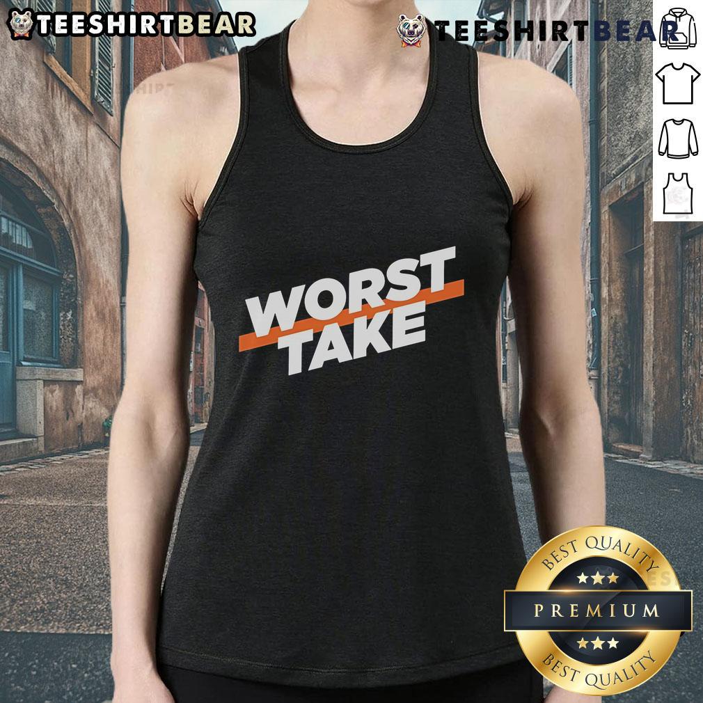 Top New York Knicks Worst Take Tank Top featuring bold graphics and team colors, perfect for passionate Knicks fans.
