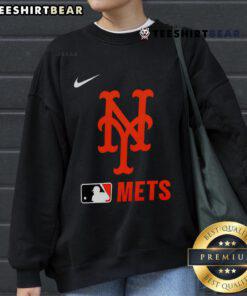 Top New York Mets Authentic Collection MLB sweatshirt in blue, featuring team logo and comfortable design for fans.