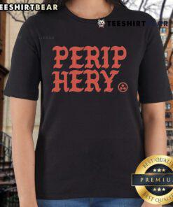 Stylish Top-Periphery Old English Ladies Tee featuring a vintage design, perfect for casual and trendy outfits.