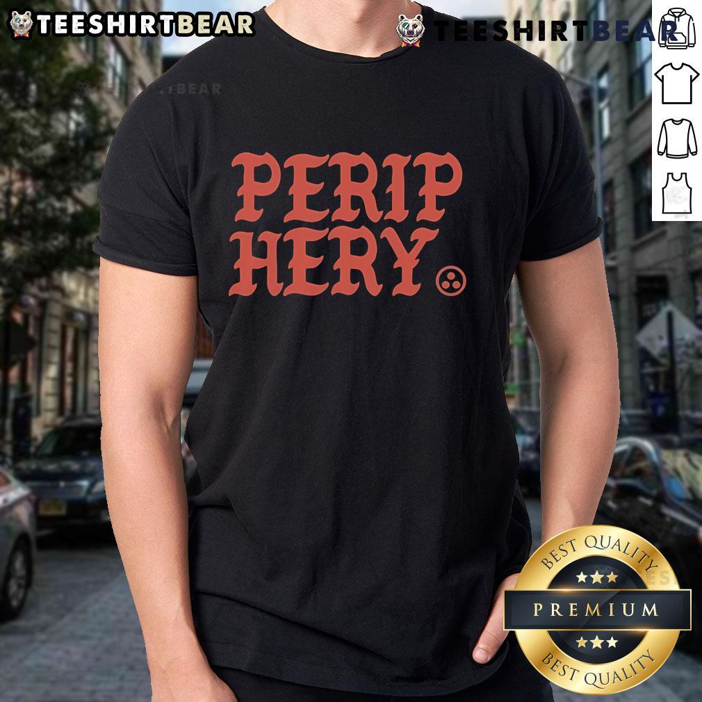 Top Periphery Old English T-Shirt featuring bold typography and a stylish design, perfect for music fans and casual wear.