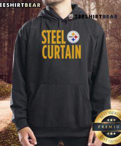 Stylish Top Pittsburgh Steelers Steel Curtain Hoodie featuring team colors and logo, perfect for fans and cold weather.