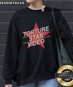 Top Puppet Combo Torture Star video sweatshirt featuring unique graphics for horror game enthusiasts.