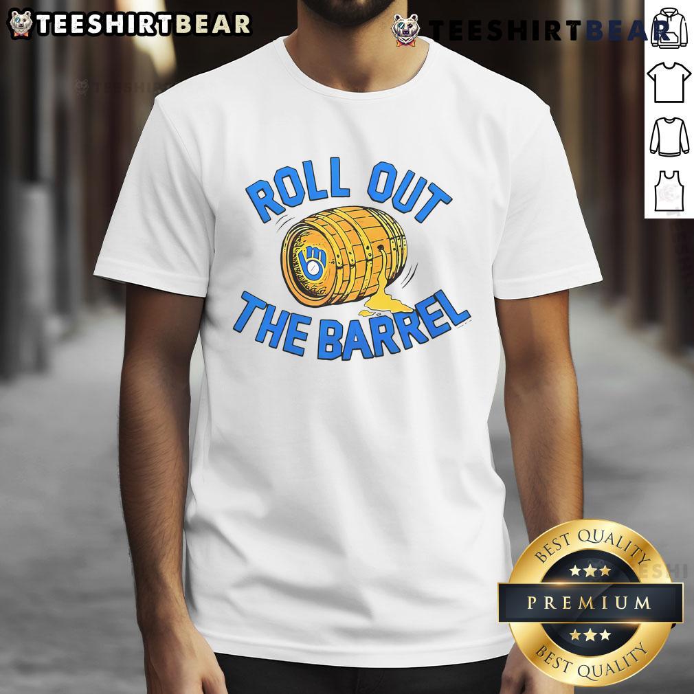 Top Roll Out The Barrel T-Shirt featuring a vibrant design perfect for beer lovers and casual wear enthusiasts.