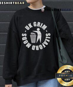 Alt Text: Top Sleaford Mods UK Grim Sweatshirt featuring bold graphics and a stylish design for fans of the band.