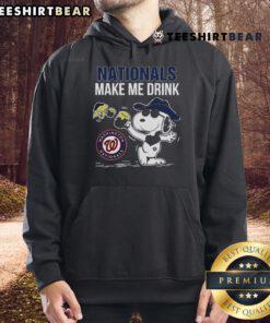 Top Snoopy and Woodstock Washington Nationals hoodie design featuring fun graphics for baseball fans.