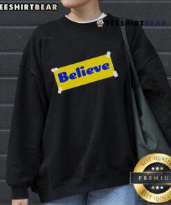 Top Soccer Believe Faith Coach Sweatshirt in navy blue, perfect for inspiring coaches and players on and off the field.