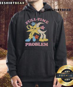 Top Star and Moon Full Time Problem Hoodie featuring a celestial design, perfect for cozy, stylish outfits.