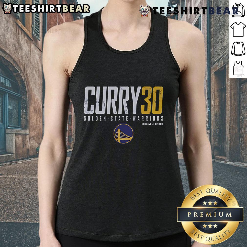 Alt Text: Top Stephen Curry Golden State Warriors tank top featuring team colors and logo, perfect for fans and summer wear.