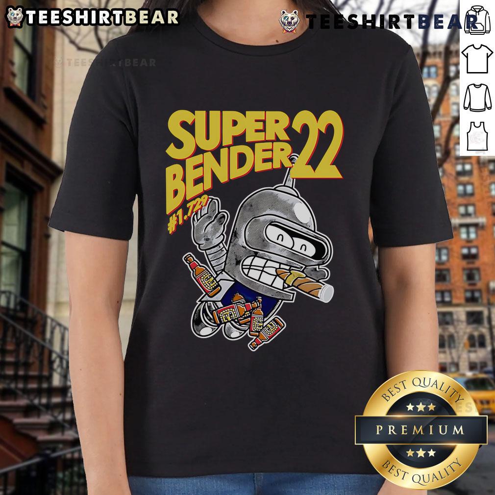 Alt Text: Top Super Bender 22 Ladies Tee in vibrant colors, perfect for casual wear and stylish summer outfits.