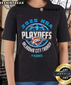 Top The Ultimate Oklahoma City Thunder Playoffs 2025 Ladies Tee for diehard fans, featuring team colors and logo.