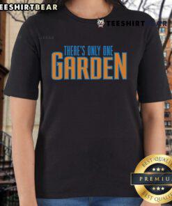 Top There's Only One Garden Ladies Tee featuring a vibrant floral design, perfect for garden enthusiasts and casual wear.