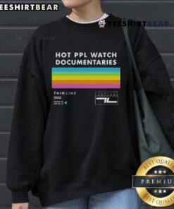 Stylish sweatshirt for Top Thin Line Fest 2025, Denton TX, featuring documentary themes, April 23-27.