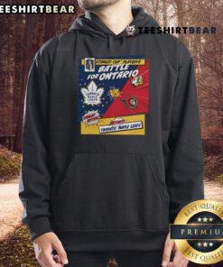 Top Toronto Maple Leafs vs Ottawa Senators 2025 Stanley Cup Playoffs rivalry comic pop hoodie design featuring vibrant graphics.