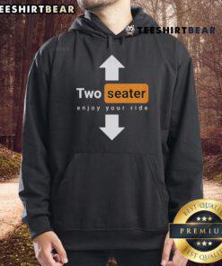Top Two Seater Enjoy Your Ride logo hoodie in stylish design, perfect for casual wear and automotive enthusiasts.