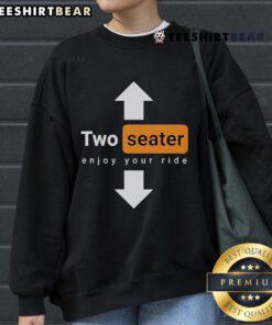 Top Two Seater Enjoy Your Ride logo sweatshirt featuring a stylish design perfect for casual outings and comfort.
