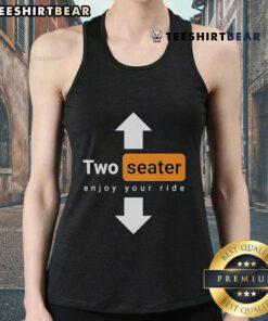 Top Two Seater Enjoy Your Ride logo tank top featuring a stylish design for comfortable summer outings.