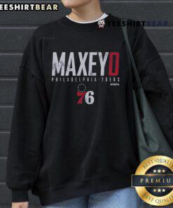 Tyrese Maxey Philadelphia 76ers sweatshirt featuring team colors and logo, perfect for fans and casual wear.