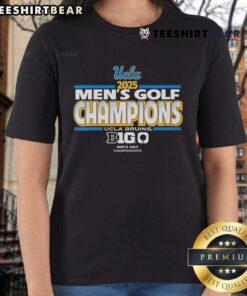 UCLA Bruins men's golf team celebrating at the 2025 Big Ten Championship on the ladies' tee.