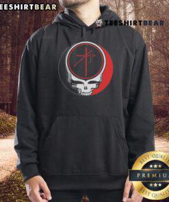 Top Uniform Dead Skull Hoodie featuring a striking skull graphic on a stylish black background, perfect for casual wear.