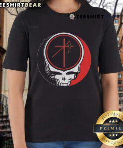 Top Uniform Dead Skull Ladies Tee featuring a stylish skull graphic on a comfortable women's t-shirt.