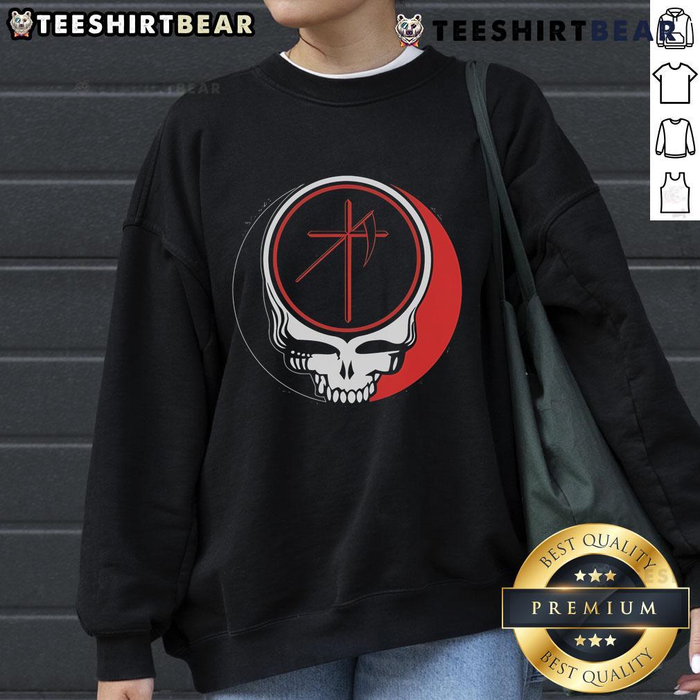 Top Uniform Dead Skull Sweatshirt featuring a bold skull graphic and comfortable fit, perfect for casual wear.