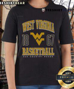 Top West Virginia Mountaineers Basketball 1867 Ladies Tee showcasing team spirit and style for female fans.