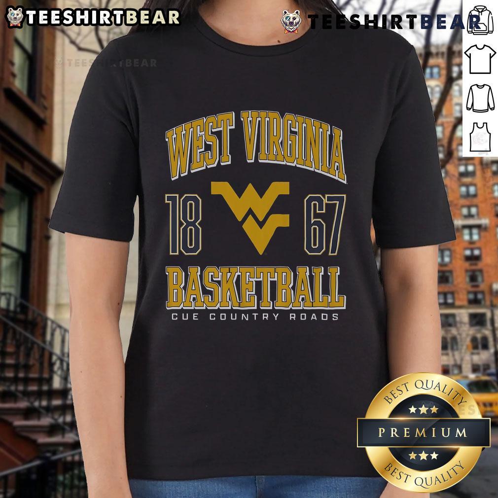 Top West Virginia Mountaineers Basketball 1867 Ladies Tee showcasing team spirit and style for female fans.