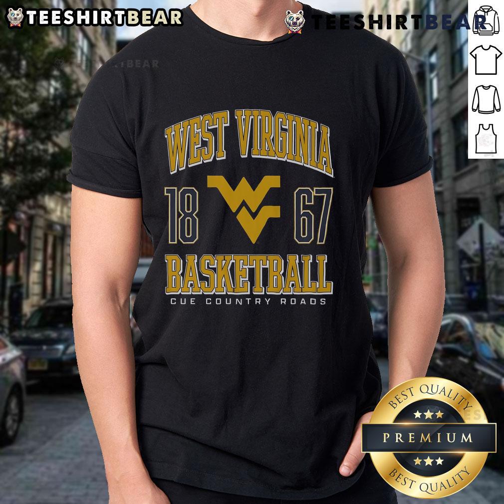 Alt Text: Top West Virginia Mountaineers Basketball 1867 T-Shirt featuring bold team colors and logo for fans and athletes.
