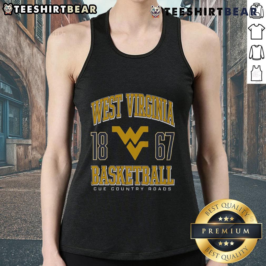 Top West Virginia Mountaineers Basketball 1867 Tank Top featuring team logo and vibrant colors for fans and athletes.