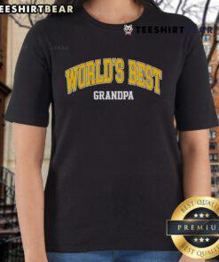 Top Worlds Best Grandpa Ladies Tee featuring a stylish design perfect for celebrating grandfathers on special occasions.