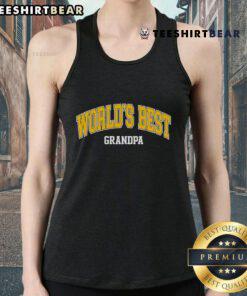 Top Worlds Best Grandpa Tank Top design featuring bold text and a stylish fit, perfect for celebrating grandfathers.
