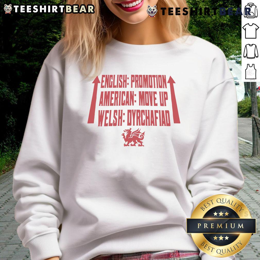 Top Wrexham AFC promotion sweatshirt featuring the club logo and bold design, perfect for fans celebrating their team's success.
