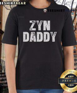 Top Zyn Daddy Ladies Tee featuring a stylish design, perfect for casual wear and showcasing unique graphic art.
