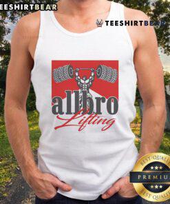 Awesome Allbro lifting tank top in vibrant colors, perfect for workouts and gym sessions, showcasing a stylish design.