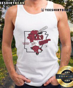 Awesome Arkansas Baseball Razorback Country tank top featuring a stylish design perfect for fans and summer wear.