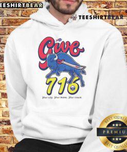 Awesome Buffalo Bills hoodie featuring 'Give 716 Your City, Your Teams, Your Cause' design for fans.