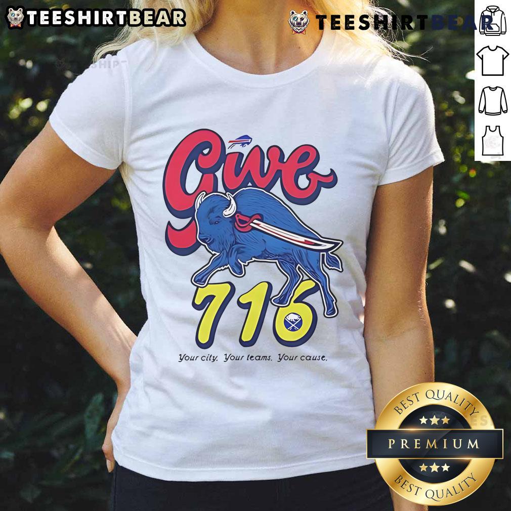 Awesome Buffalo Bills Give 716 Ladies Tee featuring team logo and city pride design for fans supporting their cause.