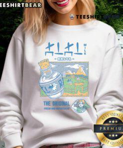 Alt Text: Awesome drink-themed sweatshirt featuring The Legend of Zelda design, fresh and nutritious style for gamers.
